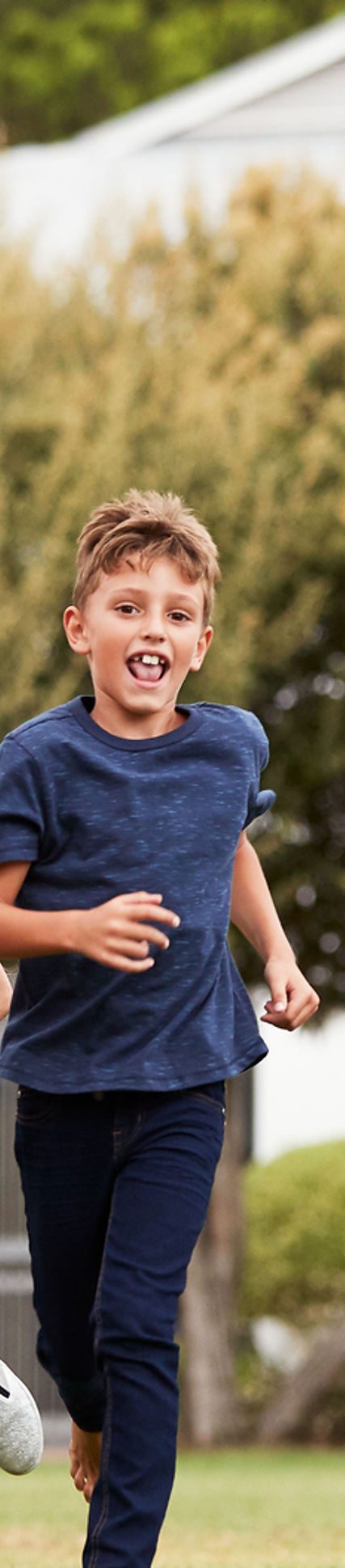 Kids running at River Tech