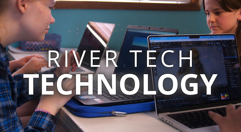 River Tech students outdoors