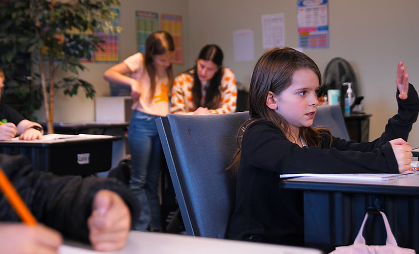 River Tech students in class